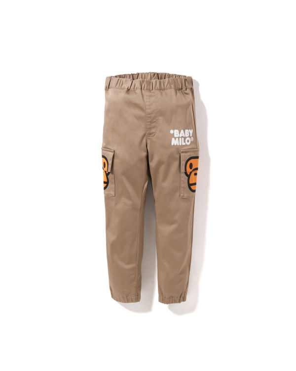 Bape Milo Side Pocket Face Nohavice Detske Béžové | SK-9785