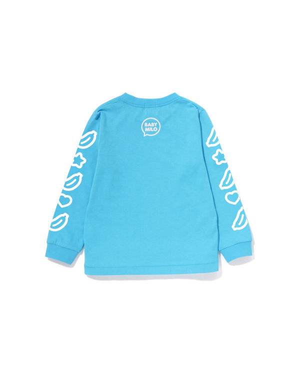 Bape Milo Speech Balloon L/S #1 Tricko Detske Modre | SK-1895
