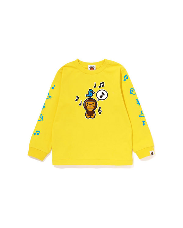 Bape Milo Speech Balloon L/S #2 Tricko Detske Žlté | SK-3087