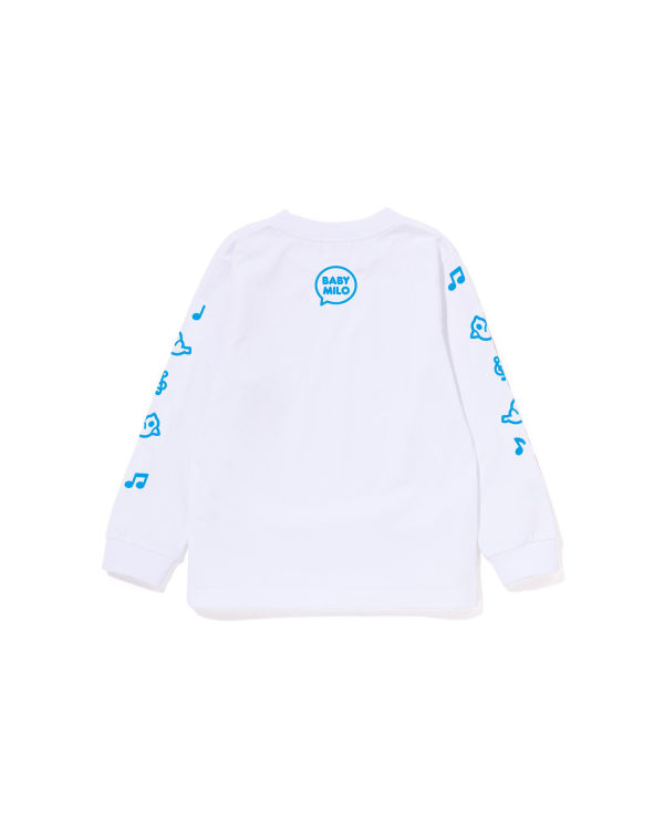 Bape Milo Speech Balloon L/S #2 Tricko Detske Biele | SK-7968