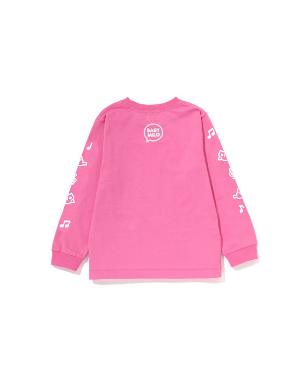 Bape Milo Speech Balloon L/S #2 Tricko Detske Ruzove | SK-9620
