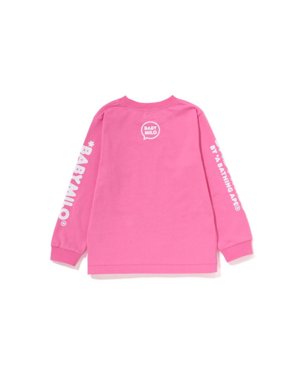 Bape Milo Speech Balloon L/S #3 Tricko Detske Ruzove | SK-5471
