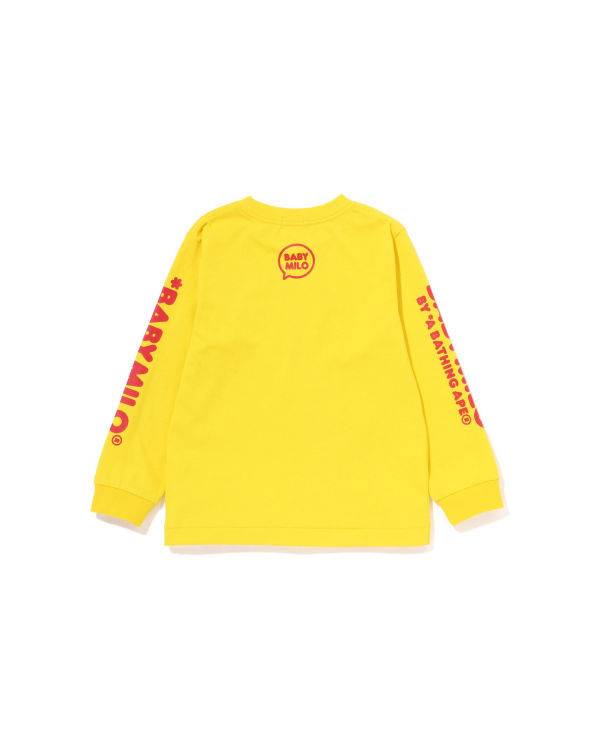 Bape Milo Speech Balloon L/S #3 Tricko Detske Žlté | SK-6508