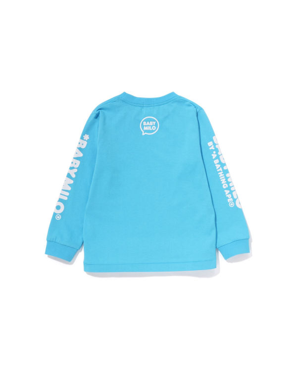 Bape Milo Speech Balloon L/S #3 Tricko Detske Modre | SK-8549