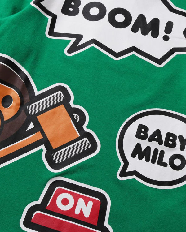 Bape Milo Speech Balloon Layered L/S Tricko Detske Mätové | SK-7501