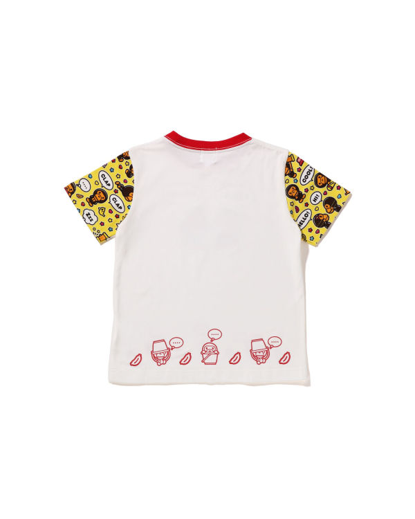 Bape Milo Speech Balloon Milo Lisa Tricko Detske Biele | SK-7148