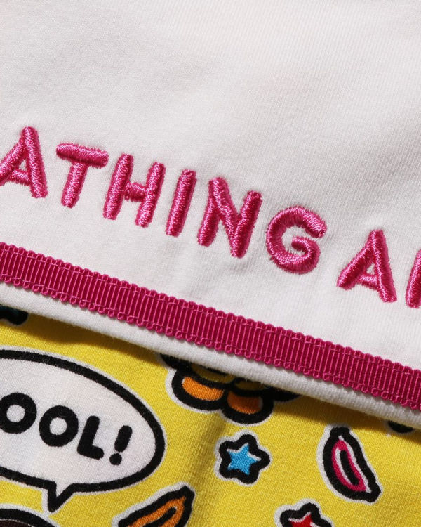Bape Milo Speech Balloon Sailor Collar Tricko Detske Žlté | SK-7032