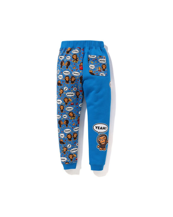 Bape Milo Speech Balloon Slim Nohavice Detske Modre | SK-0752