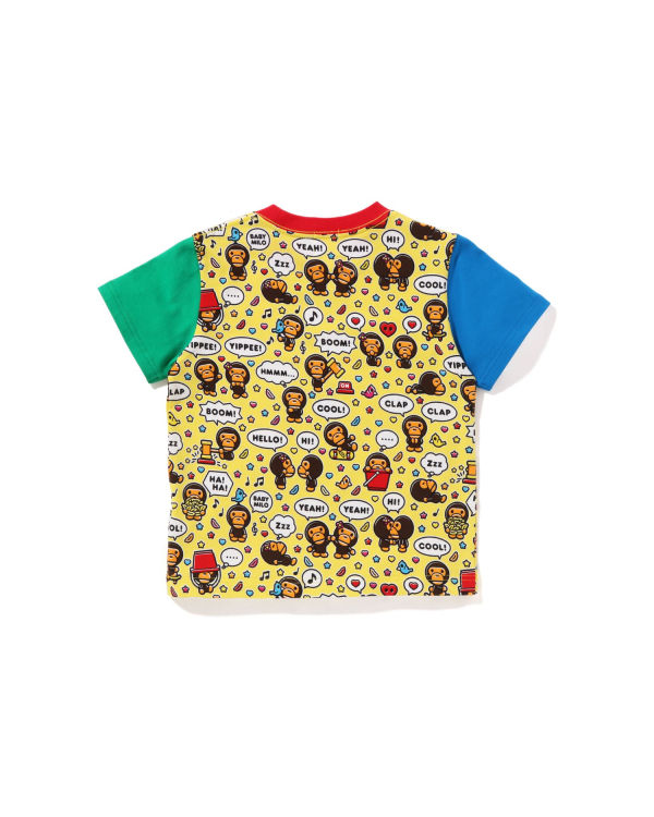 Bape Milo Speech Balloon Tricko Detske Žlté | SK-9508