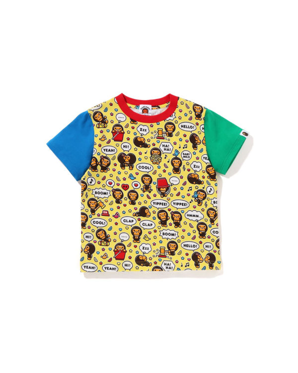 Bape Milo Speech Balloon Tricko Detske Žlté | SK-9508