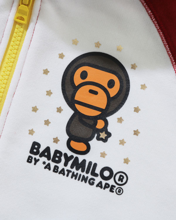 Bape Milo Star Zip Mikiny S Kapucňou Detske Svetlo Červené | SK-7962