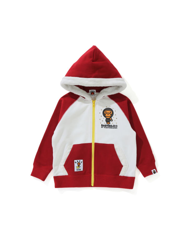 Bape Milo Star Zip Mikiny S Kapucňou Detske Svetlo Červené | SK-7962