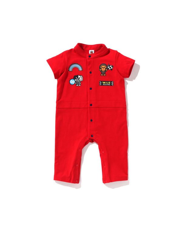 Bape Milo Zavodne Romper Body Detske Svetlo Červené | SK-3562