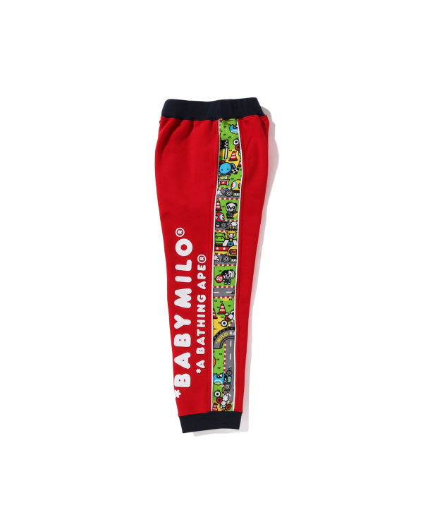 Bape Milo Zavodne Tepláky Detske Svetlo Červené | SK-8521