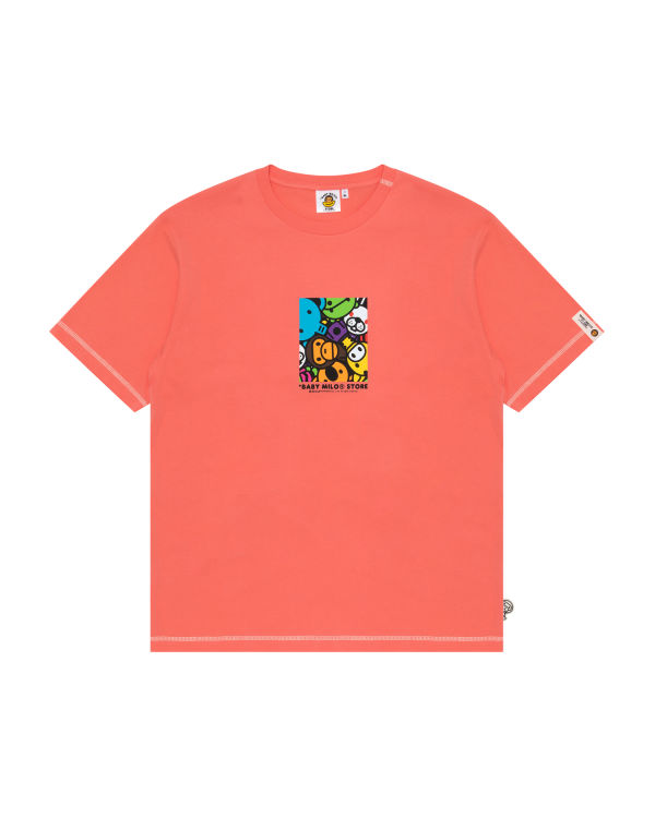 Bape Milo box logo print Tricko Panske Ruzove | SK-8479