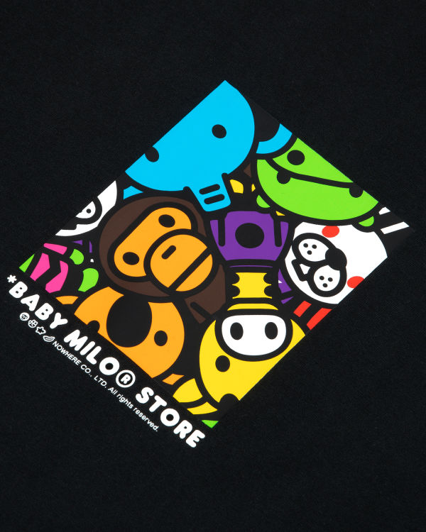 Bape Milo box logo print Tricko Panske Čierne | SK-5340