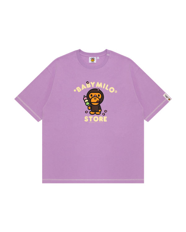 Bape Milo boxy fit Tricko Damske Nachový | SK-7430