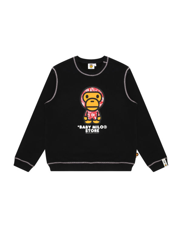 Bape Milo crew neck Mikiny Damske Čierne | SK-1823