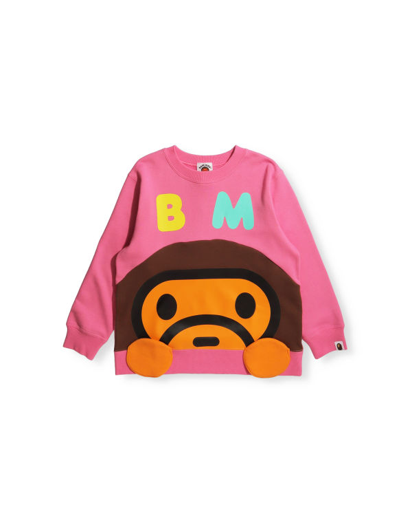 Bape Milo crew neck Mikiny Detske Ruzove | SK-5286
