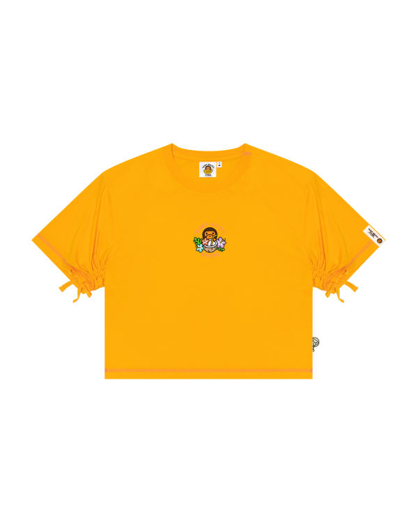 Bape Milo cropped fit Tricko Damske Žlté | SK-6809