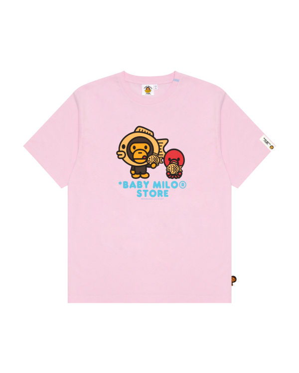 Bape Milo graphic Tricko Damske Ruzove | SK-2801