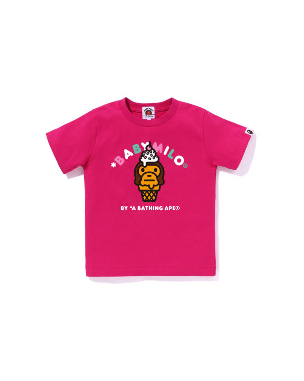 Bape Milo ice cream Tricko Detske Ruzove | SK-8465