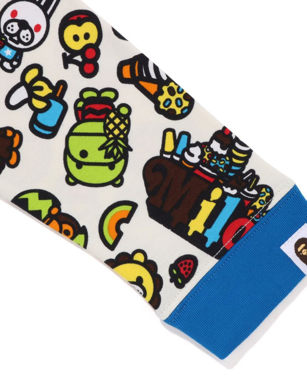 Bape Milo mixed fruit layered sleeves Tricko Detske Modre | SK-0463