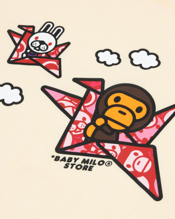Bape Milo print Tricko Panske Krém | SK-4512