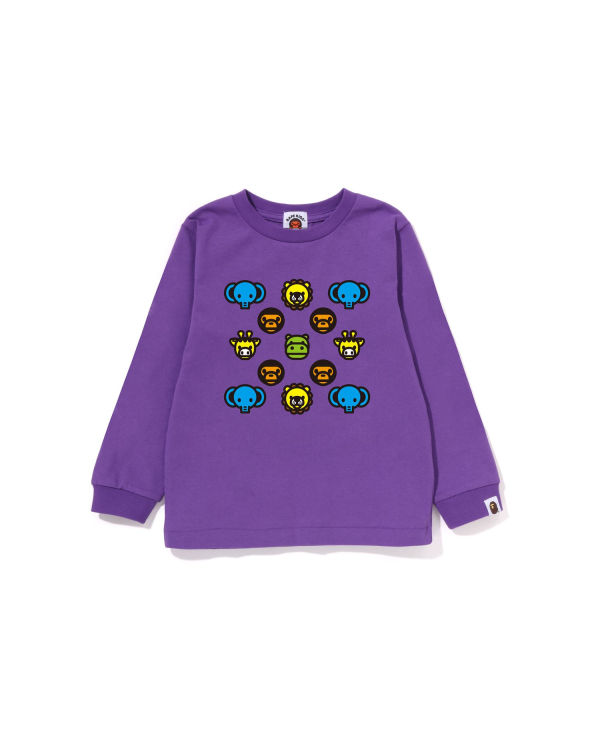 Bape Milogram L/S Tricko Detske Nachový | SK-4156