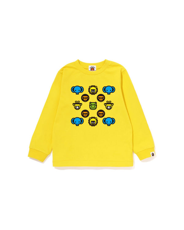 Bape Milogram L/S Tricko Detske Žlté | SK-7903