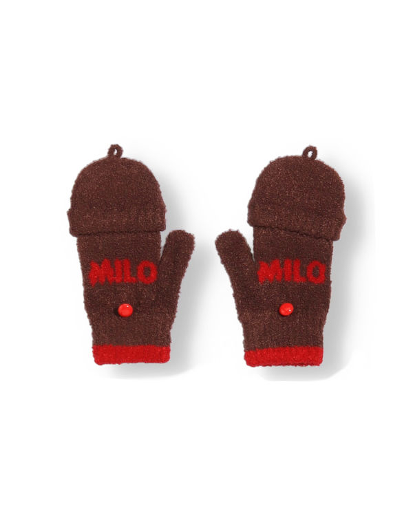 Bape Milos Rukavice Detske Hnede | SK-6403