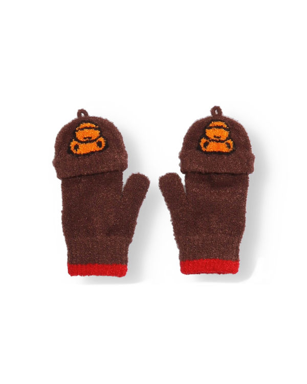 Bape Milos Rukavice Detske Hnede | SK-6403