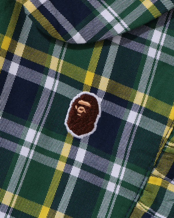 Bape Mini Check Round Collar Onepiece Saty Detske Zelene | SK-6812