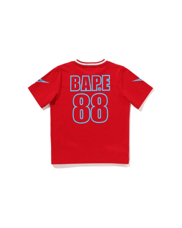Bape Moonface Football Tricko Detske Svetlo Červené | SK-3471