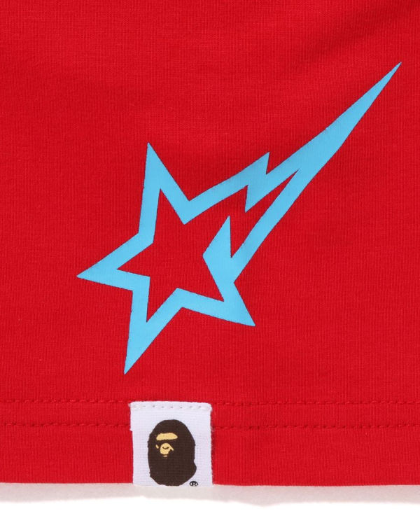 Bape Moonface Football Tricko Detske Svetlo Červené | SK-3471
