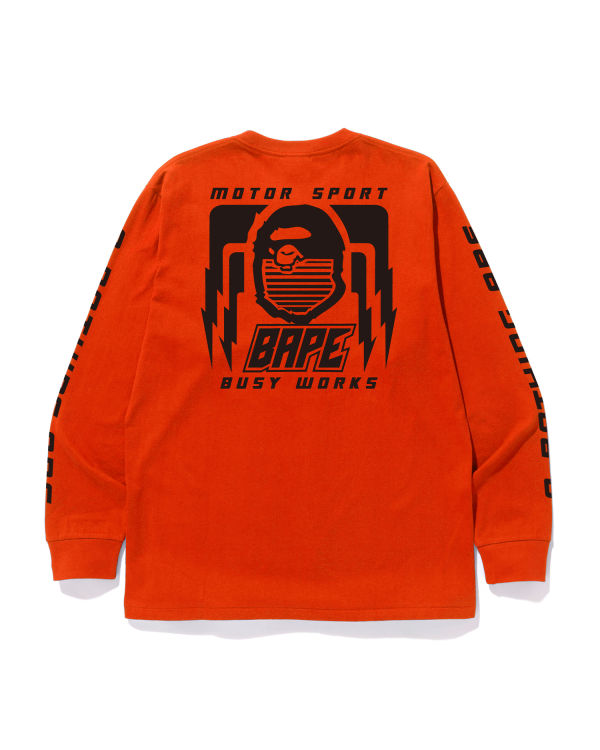 Bape Motor Športové Tricko Panske Oranžové | SK-0937