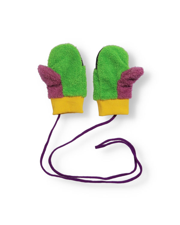 Bape Multi Boa Ape Head Mittens Rukavice Detske Zelene | SK-1402