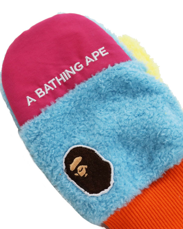 Bape Multi Boa Ape Head Mittens Rukavice Detske Svetlo Modre | SK-7529