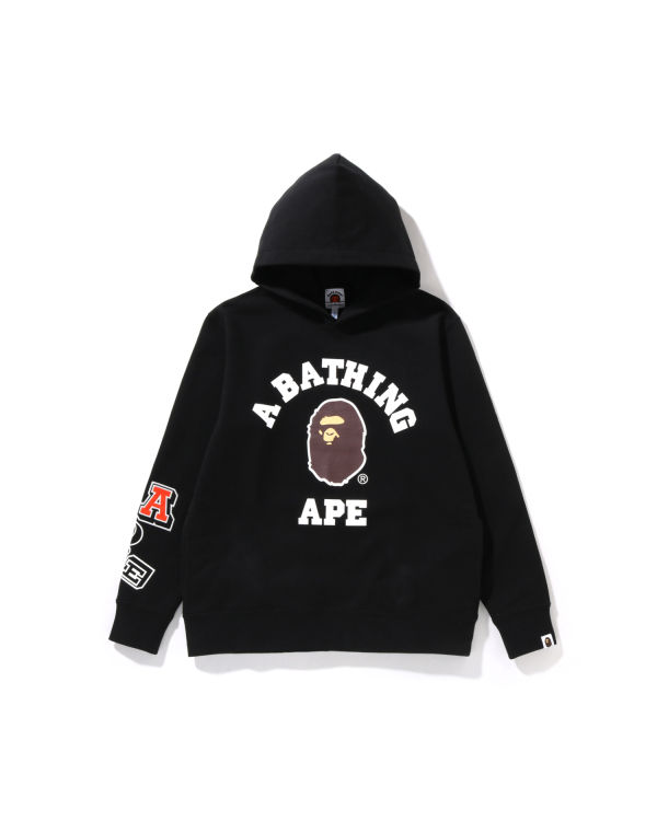 Bape Multi Fonts Pullover JR Mikiny S Kapucňou Detske Čierne | SK-5279