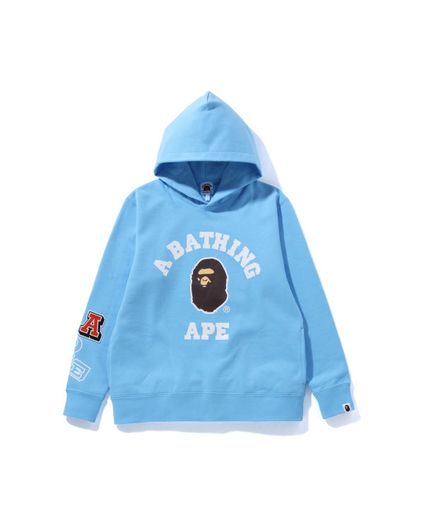Bape Multi Fonts Pullover JR Mikiny S Kapucňou Detske Modre | SK-8741