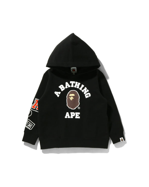 Bape Multi Fonts Pullover Mikiny S Kapucňou Detske Čierne | SK-0542