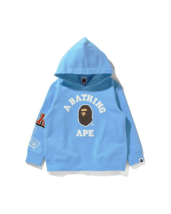 Bape Multi Fonts Pullover Mikiny S Kapucňou Detske Modre | SK-6085