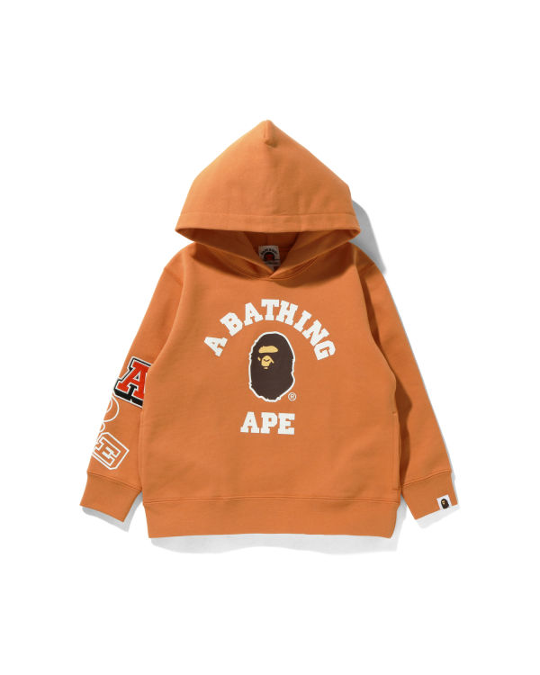 Bape Multi Fonts Pullover Mikiny S Kapucňou Detske Oranžové | SK-6195