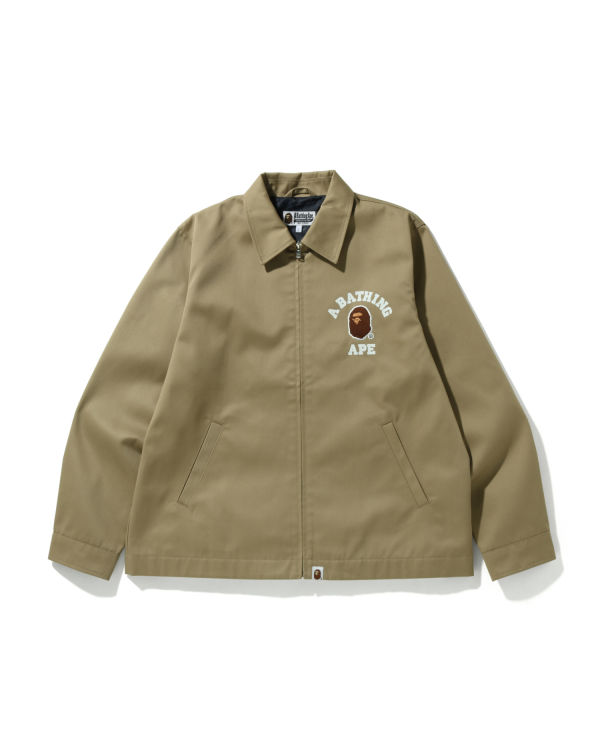 Bape Multi Fonts Relaxed Fit Zip Bundy Panske Béžové | SK-6021