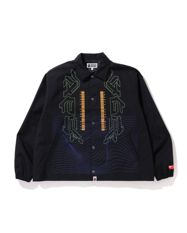 Bape Multi Grafika Relaxed Fit Coach Bundy Panske Čierne | SK-7920