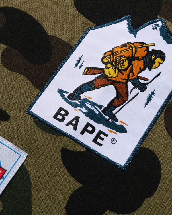 Bape Multi Label 1st Camo L/S Tricko Damske Zelene | SK-3679