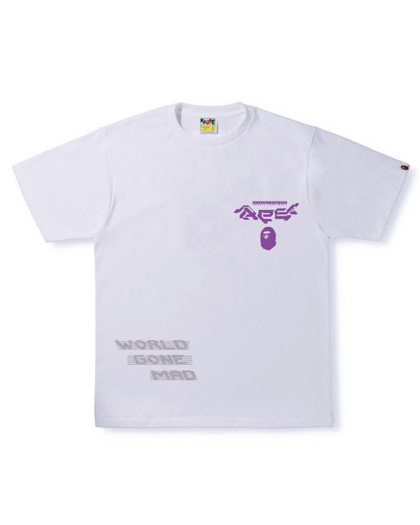 Bape Multi Logo #1 Tricko Panske Biele | SK-2498