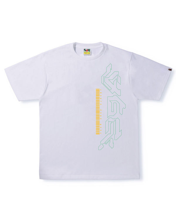 Bape Multi Logo #2 Tricko Panske Biele | SK-5671