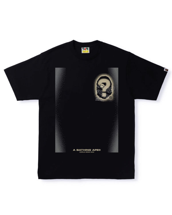 Bape Multi Logo #3 Tricko Panske Čierne | SK-8720