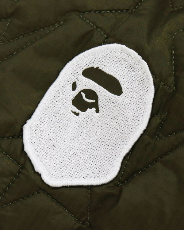 Bape Multi Patch STA Prešívané Bundy Detske Zelene | SK-8504